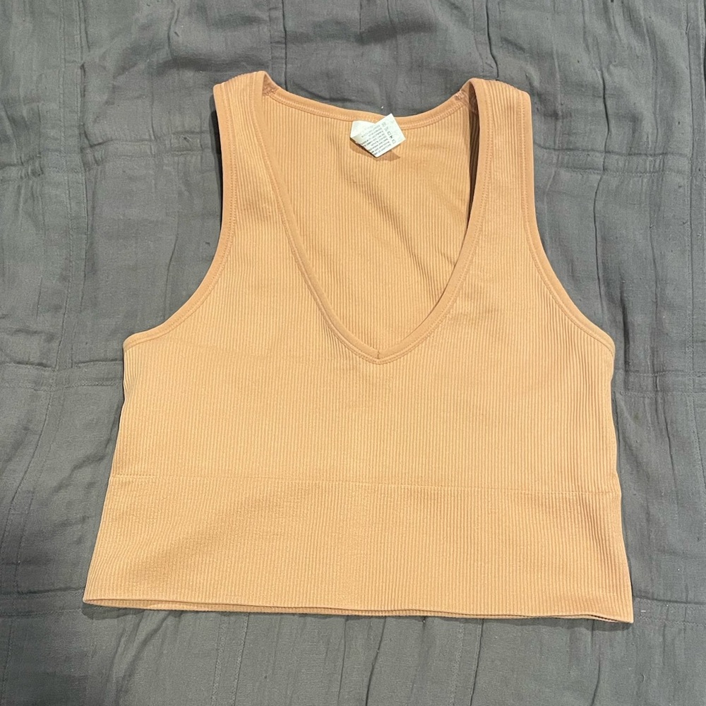 Orange 90 degree cropped tank!